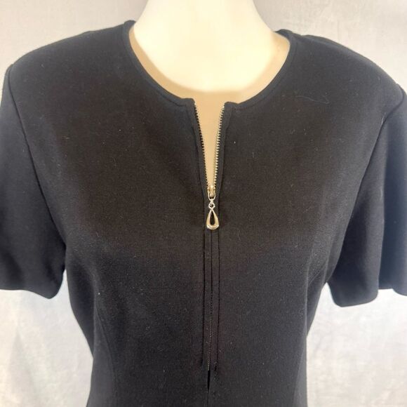 Talbots black silver teardrop dress size 10 - Picture 2 of 5